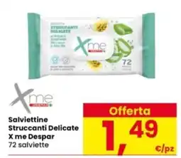 Interspar Salviettine Struccanti Delicate X me Despar offerta