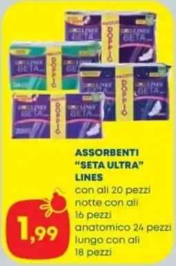Panorama TiBi Assorbenti Seta Ultra Lines offerta