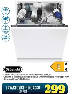 Gaer Lavastoviglie incasso DeLonghi offerta
