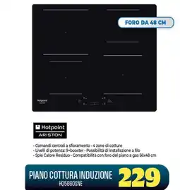 Gaer Piano cottura induzione Hotpoint Ariston offerta