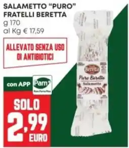 Panorama Salametto Puro Beretta offerta
