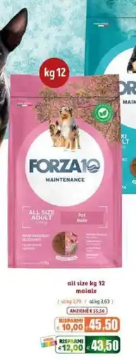 Elite Pet Forza10 Maintenance all size adult maiale offerta