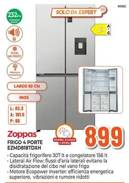 Expert Di Lella Zoppas Frigo 4 porte offerta