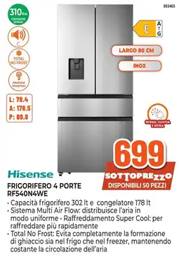 Expert Di Lella Hisense frigorifero 4 porte offerta