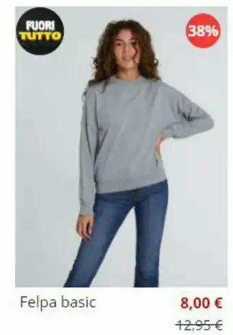 Piazza Italia Felpa basic offerta