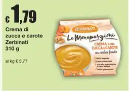 Sì con te Crema di zucca e carote Zerbinati offerta