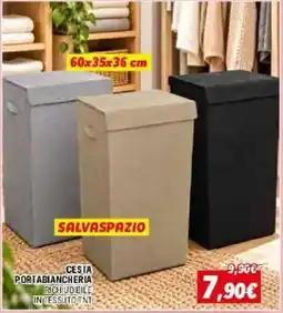 Orizzonte Cesta portabiancheria richiudibile in tessuto tnt offerta