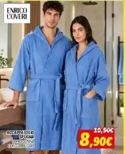 Orizzonte Enrico Coveri accappatoio spugna uomo donna con cappuccio offerta