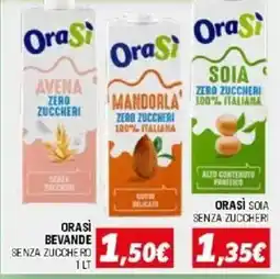 Orizzonte OraSi bevande senza zucchero offerta