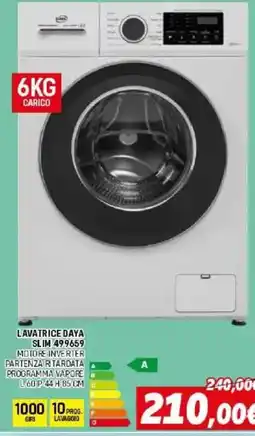 Orizzonte Lavatrice Daya Slim offerta
