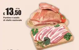 Sì con te Puntine e asado di vitello nazionale offerta