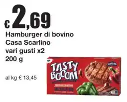 Sì con te Hamburger di bovino Casa Scarlino offerta
