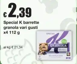 Sì con te Special K barrette granola offerta