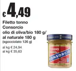 Sì con te Filetto tonno Consorcio offerta