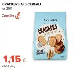 Tigre Crackers ai 5 cereali Consilia offerta
