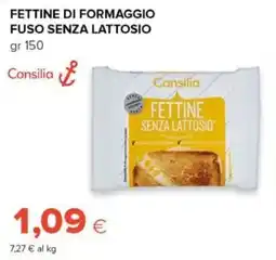 Tigre Fettine di formaggio fuso senza lattosio Consilia offerta