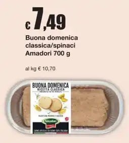 Sì con te Buona domenica classica Amadori offerta