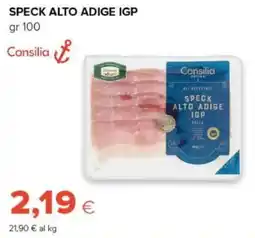 Tigre Speck Alto Adige IGP Consilia offerta