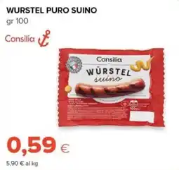 Tigre Wurstel puro suino Consilia offerta