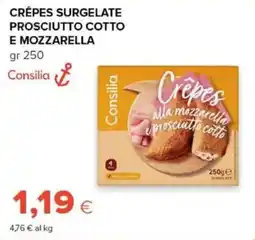 Tigre Crêpes Consilia alla mozzarella e prosciutto cotto offerta