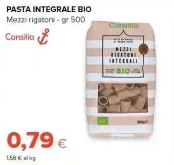 Pasta integrale bio Mezzi rigatoni