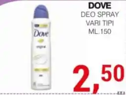 Supermercati Spesa Mia Dove deo spray offerta