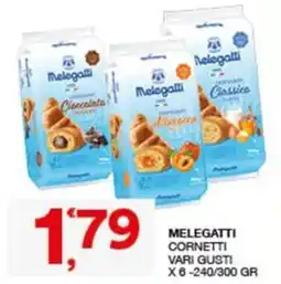 Quick Sisa Melegatti cornetti vari gusti offerta