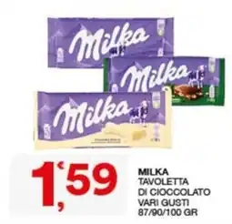 Quick Sisa Milka Tavoletta di cioccolato offerta