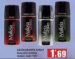 Maury's Deodorante spray Malizia Uomo offerta
