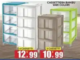Maury's Cassettiera bambu offerta