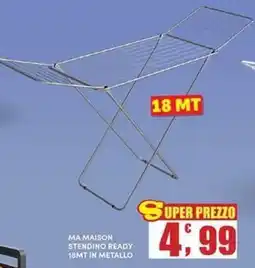 Maury's Ma Maison stendino ready 18mt in metallo offerta