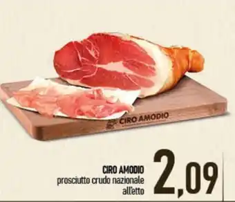 Prosciutto crudo nazionale all'etto Cirio Amodio