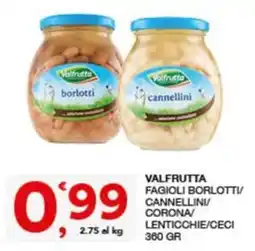 Quick Sisa Valfrutta fagioli borlotti/cannellini/corona/lenticchie/ceci offerta