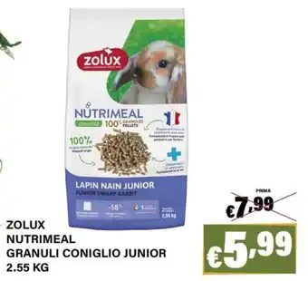 Zolux Nutrimeal Granuli Coniglio Junior