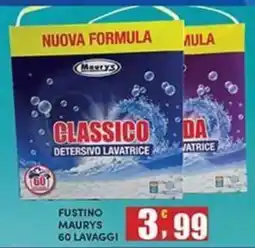 Maury's Fustino Maury's Classico Detersivo Lavatrice offerta
