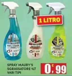 Maury's Spray Maury's sgrassatore offerta