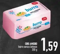 Ciro Amodio burro senza lattosio Cirio Amodio offerta