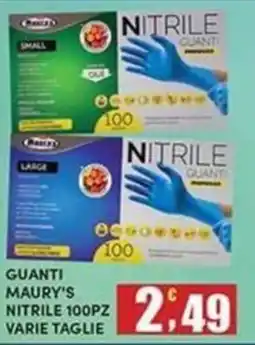 Maury's Guanti Maury's nitrile offerta