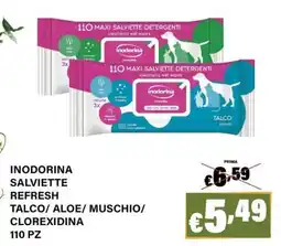 Zoomiguana Inodorina salviette refresh offerta