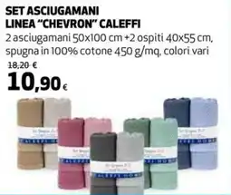 Extracoop Set asciugamani linea "Chevron" Caleffi offerta
