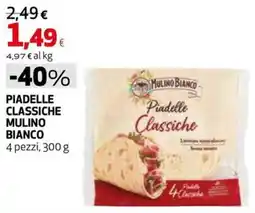 Extracoop Piadelle classiche Mulino Bianco offerta