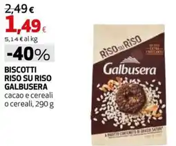 Extracoop Biscotti riso su riso galbusera cacao e cereali offerta