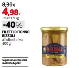 Extracoop Filetti di tonno Rizzoli offerta