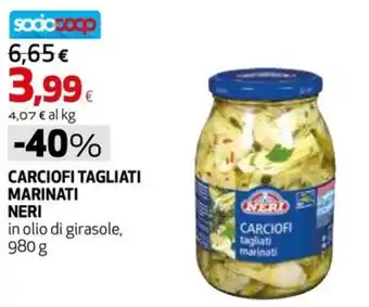 Carciofi tagliati marinati Neri