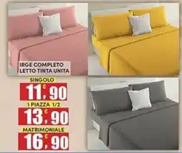 Maury's Irge completo letto tinta unita offerta