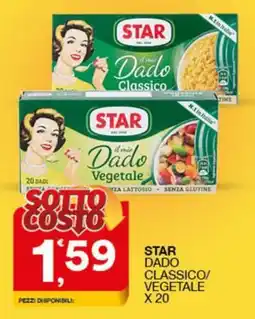 Quick Sisa Star dado classico/vegetale offerta