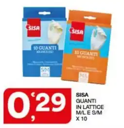 Quick Sisa Sisa guanti in lattice offerta