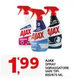Quick Sisa Ajax spray sgrassatore offerta