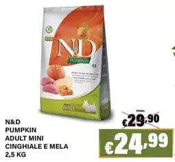 Zoomiguana N&D Pumpkin Adult Mini Cinghiale e Mela offerta