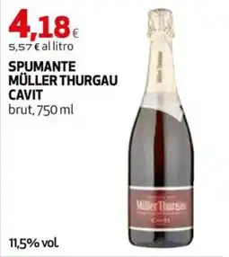 Extracoop Spumante Müller Thurgau Cavit offerta